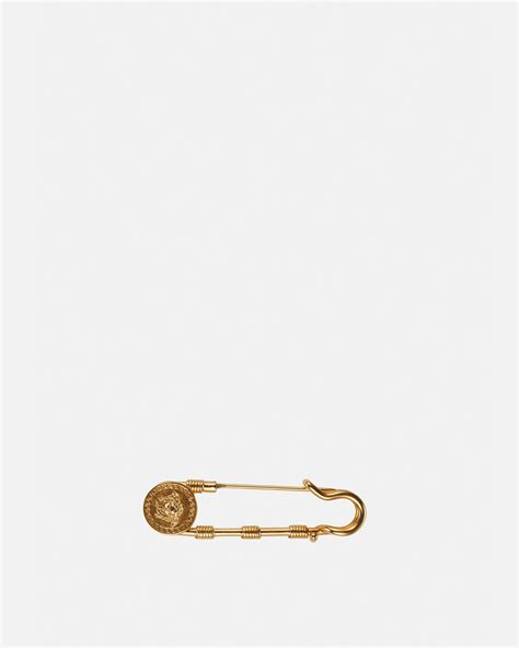 versace clips|versace safety pin brooch.